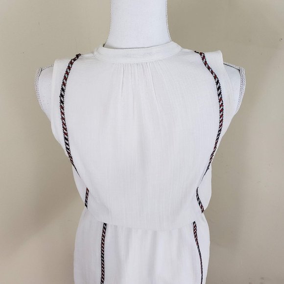 Madewell Boho Embroidered Tunic Dress White Size 0 - Picture 10 of 11